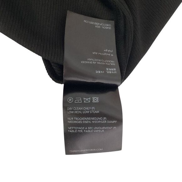 CHRISTOPHER ESBER NWT Size AU 10 US M Black Oblix Maxi Dress Cut Out Rib Knit - Picture 14 of 16